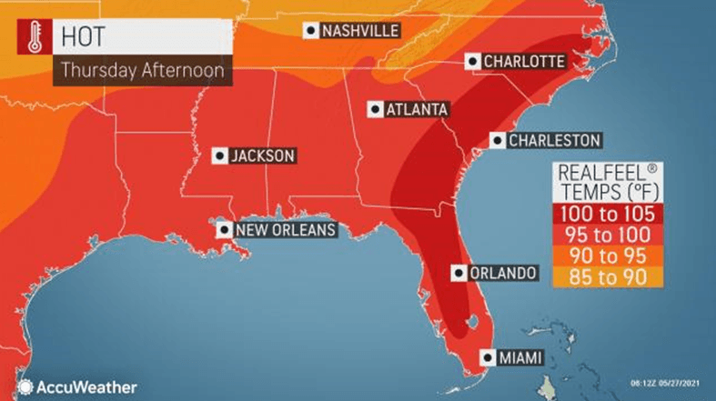 hot weather graphic