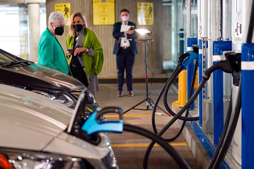 EVgo electric car charging station