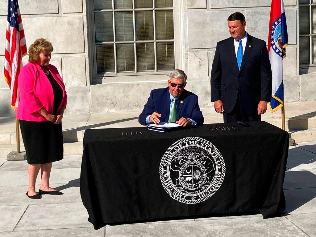 Missouri Gov. Mike Parson signs legislation 