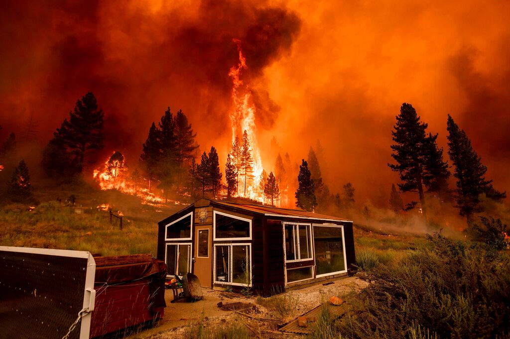 fire behind house
