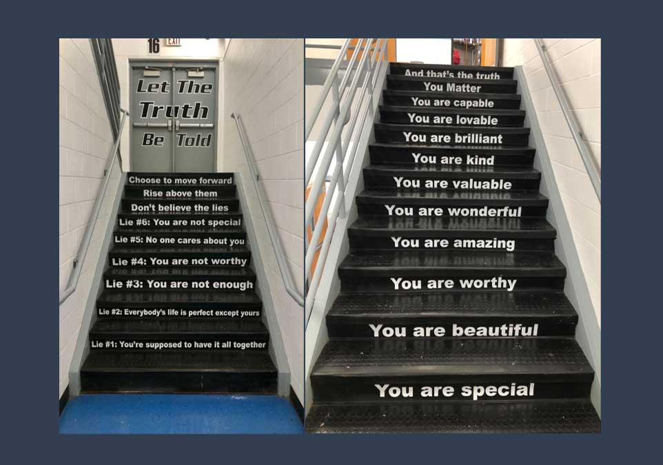 Truth Stairs at Muhlenberg South Middle School  