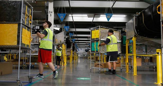Amazon warehouse workers