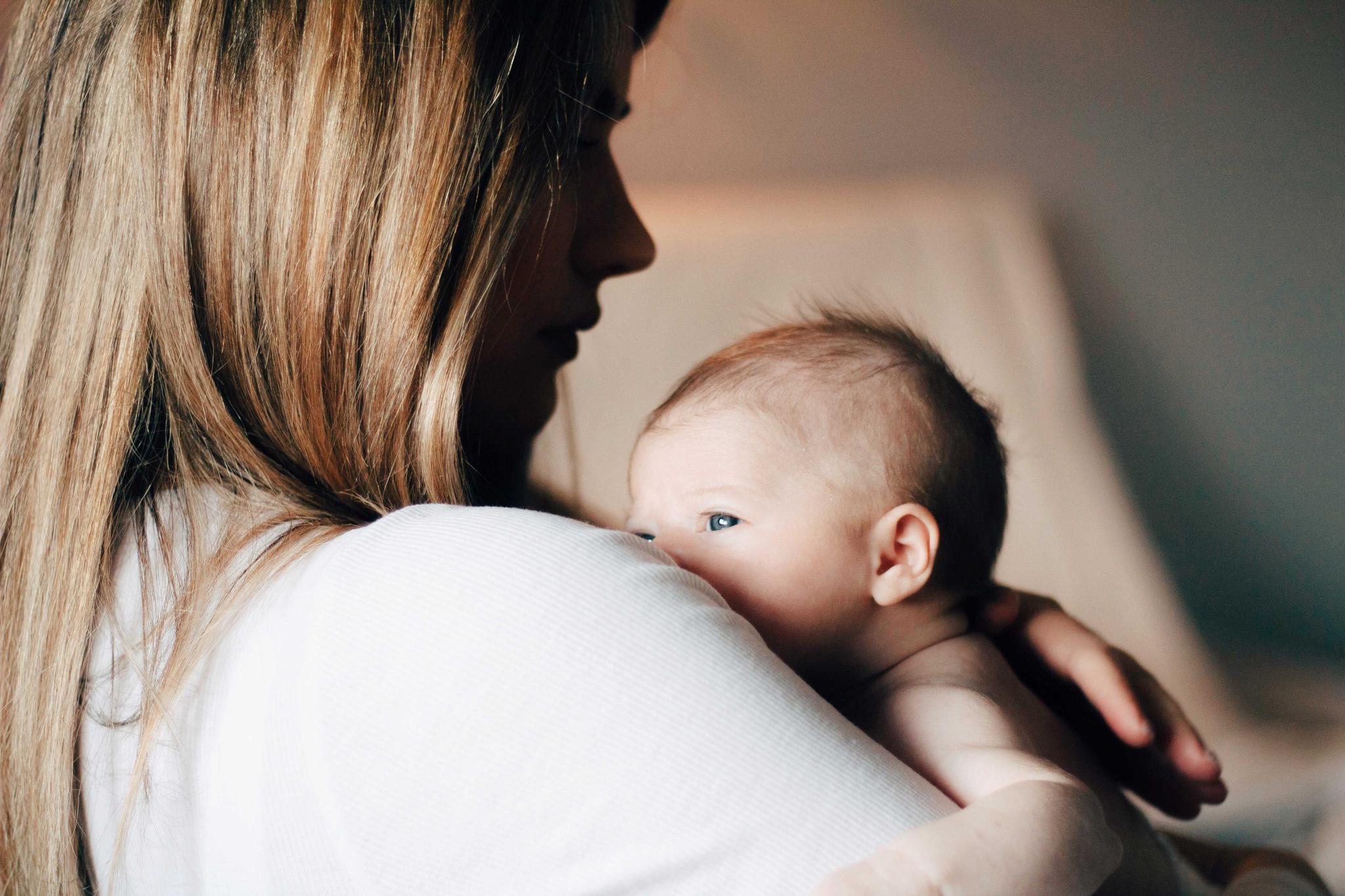 mom and baby