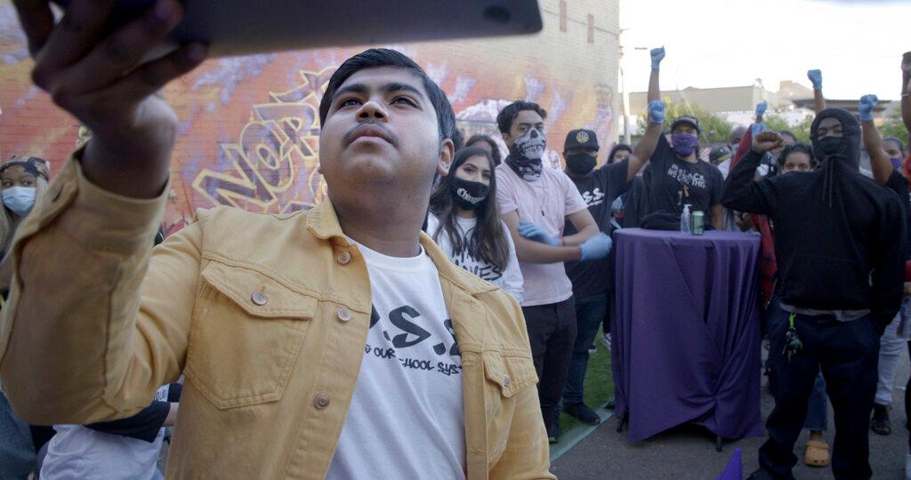 In this image provided by Hulu, Denilson Garibo appears in a scene from "Homeroom."
