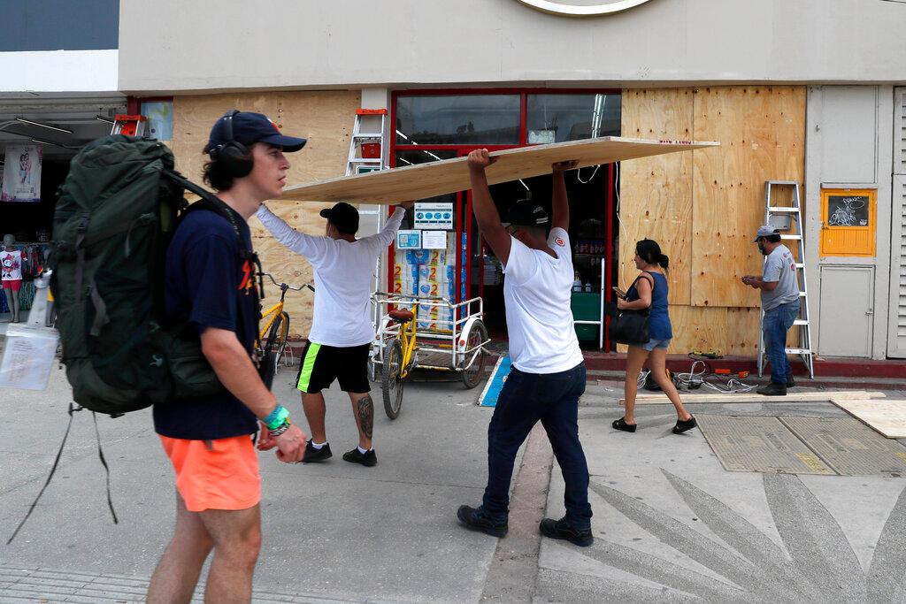 boarding up business