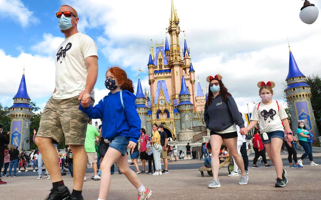 family at Disney World