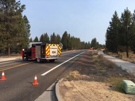 Scene of gas leak in La Pine, Oregon