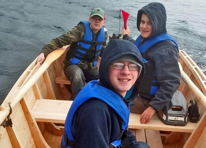Some members of Trail Life's Troop ID-4:12 