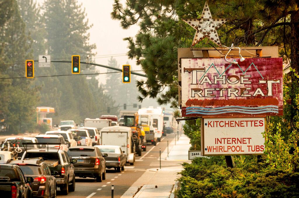 Traffic on Hwy 50 in South Lake Tahoe 