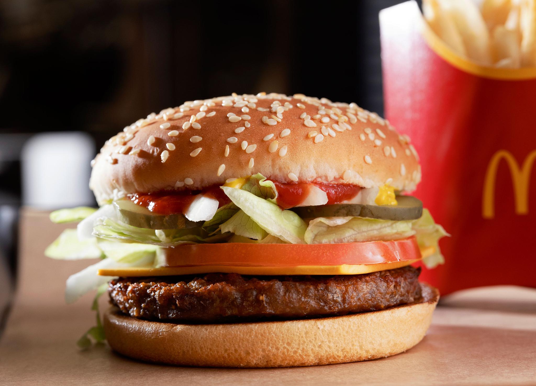 the McPlant burger