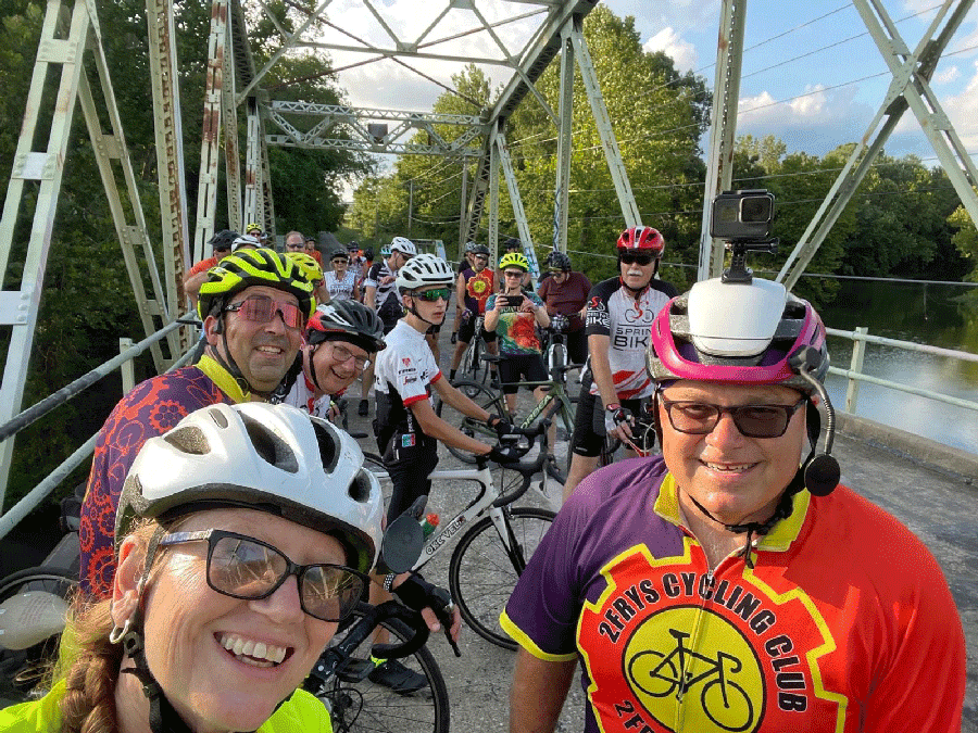 Randy Fry on bridge 