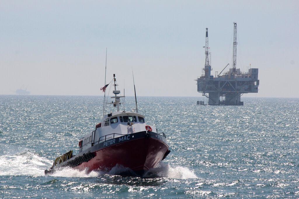 Oil Platform off Southern California 