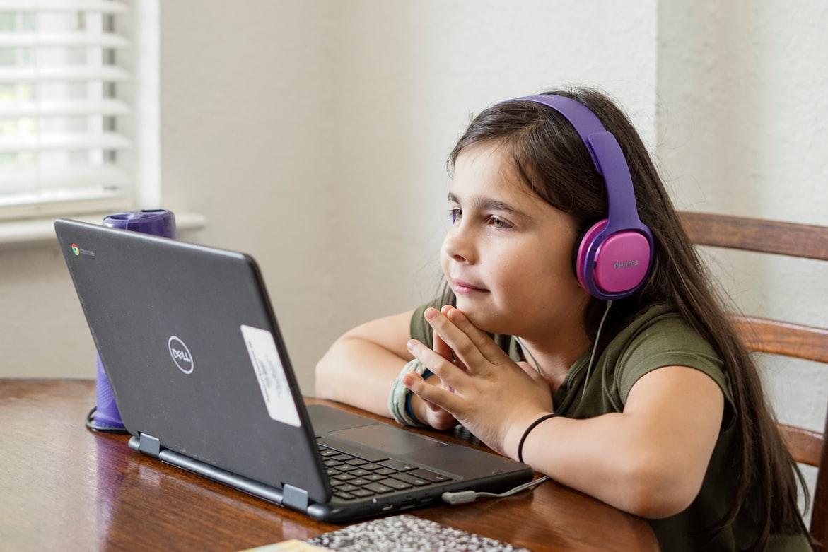 Girl on Computer 