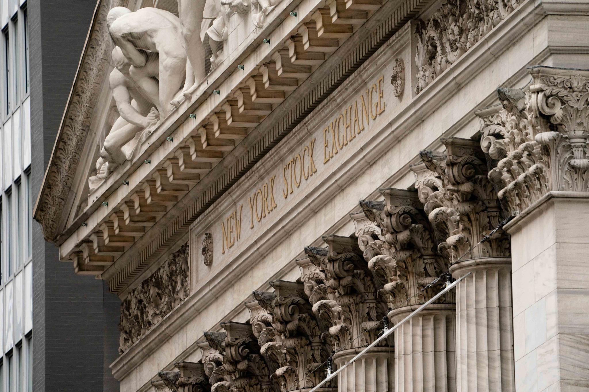 The New York Stock Exchange operates during normal business hours in the Financial District, Wednesday, Oct. 13, 2021, in New York.
