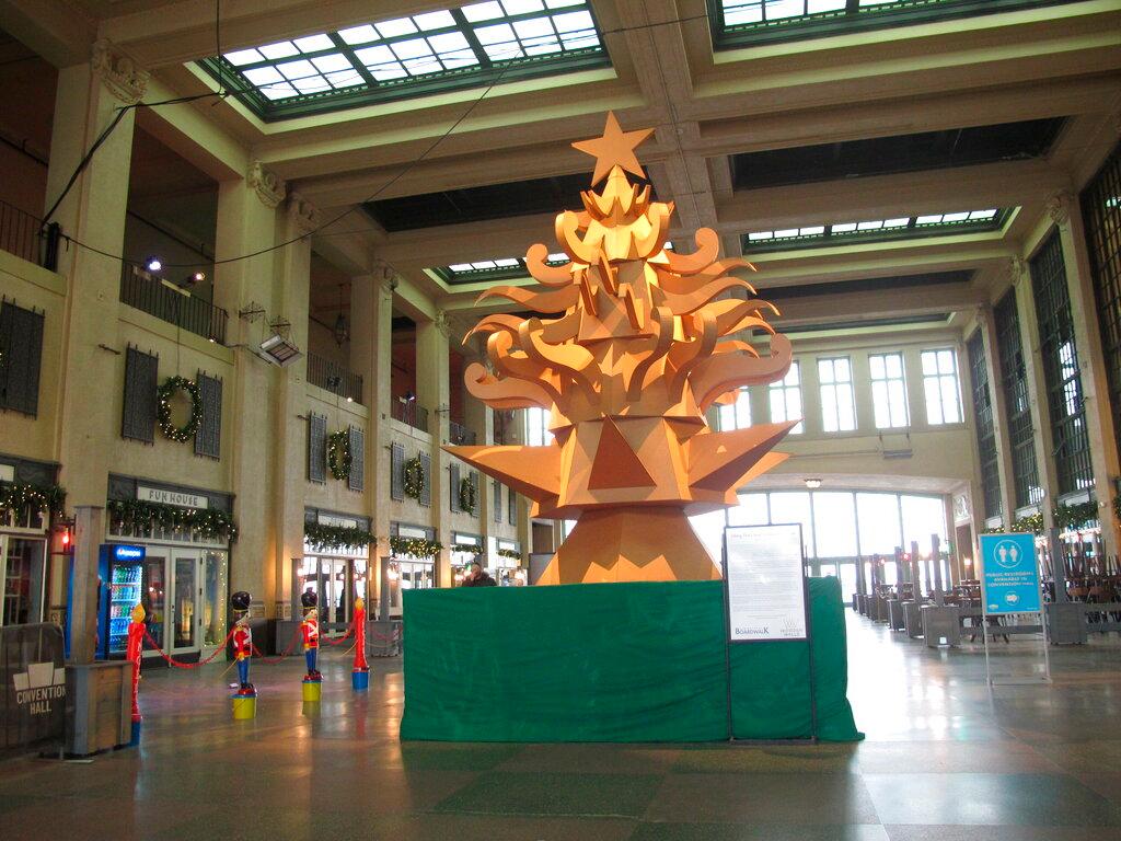 cardboard Christmas tree
