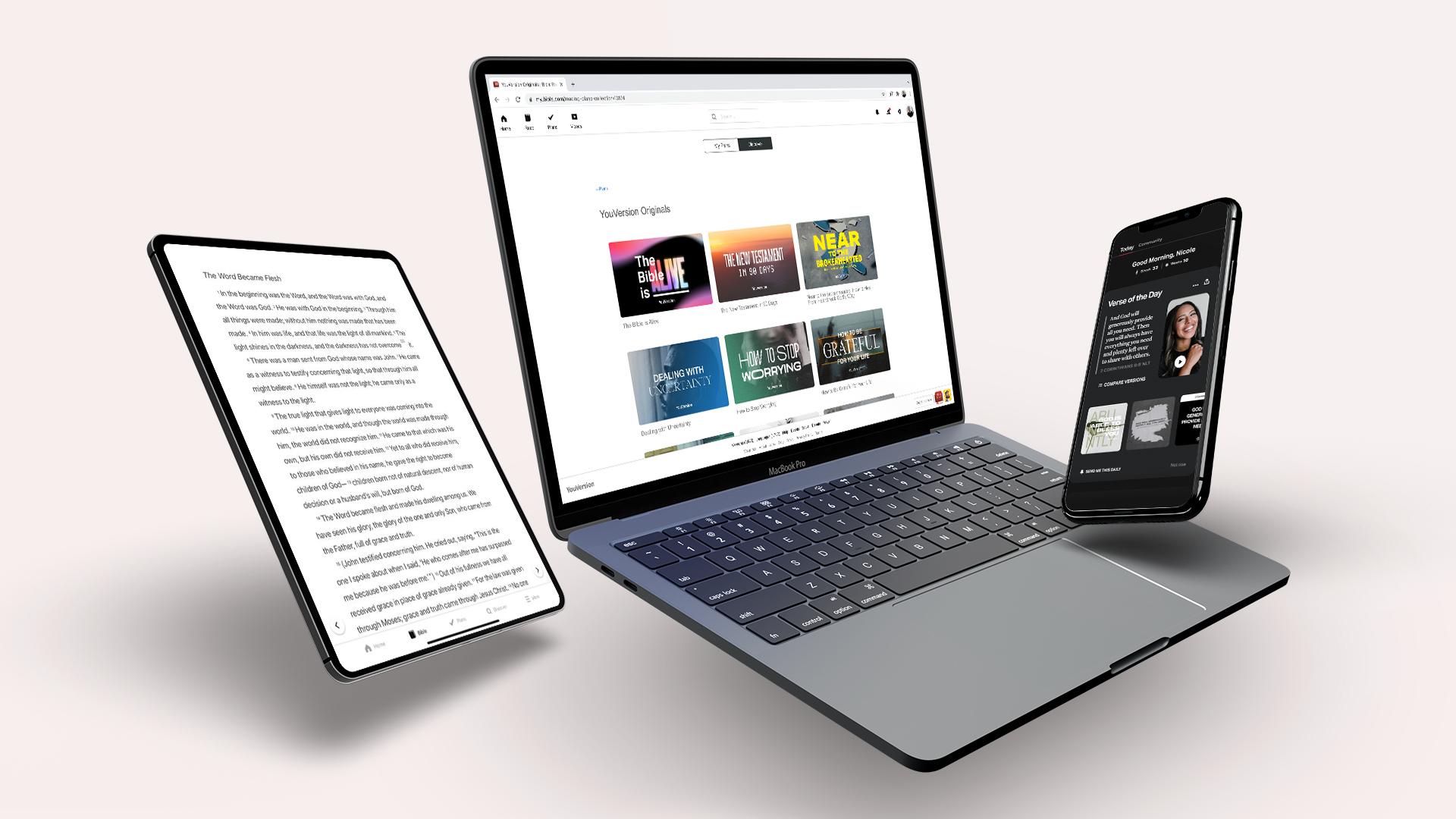 YouVersion devices display