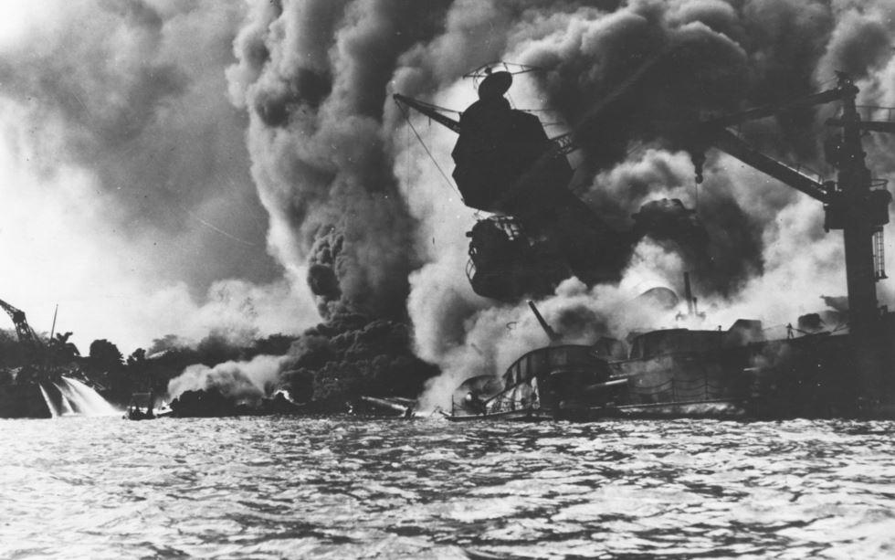 USS Arizona attacked at Pearl Harbor
