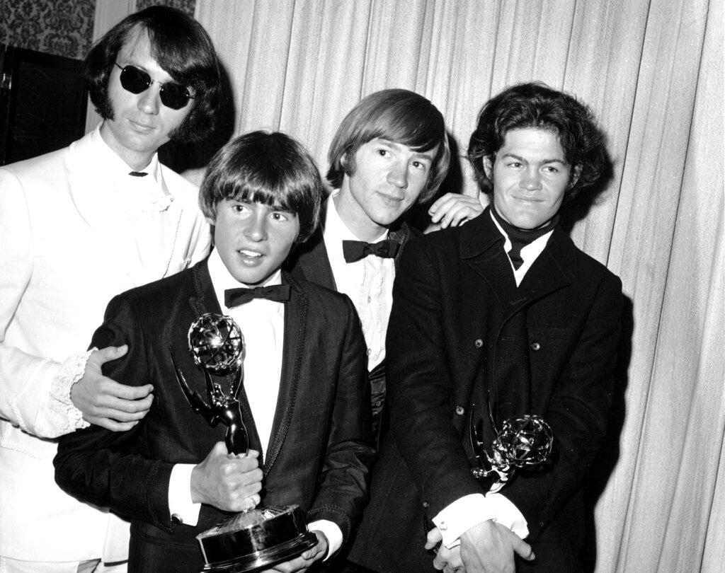 From left, Mike Nesmith, Davy Jones, Peter Tork, and Micky Dolenz of The Monkees