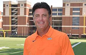 Oklahoma State University (OSU) head football coach Mike Gundy
