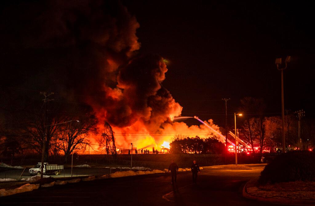 Fertilizer Plant Fire in Winston Salem 