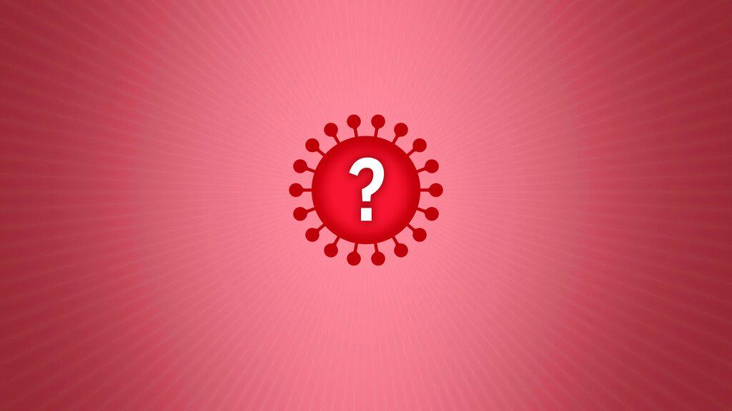 virus wit question mark illlustration