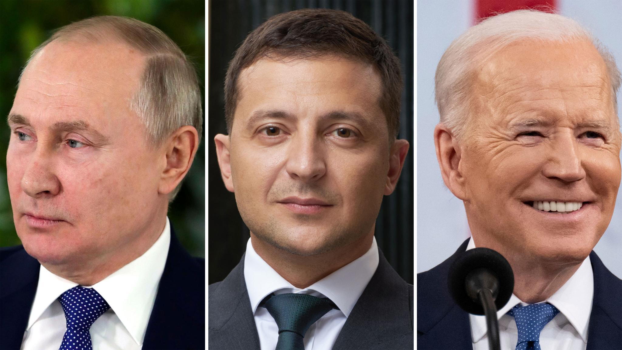 Putin, Zelenskyy and Biden