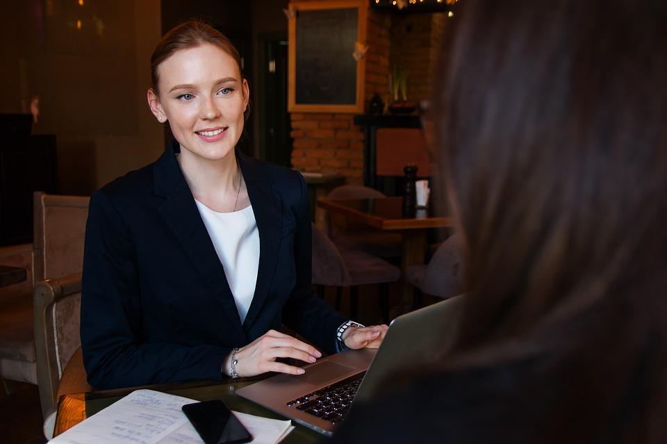 Woman on computer