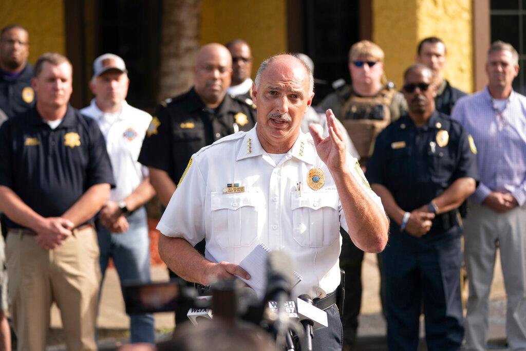 police captain talking