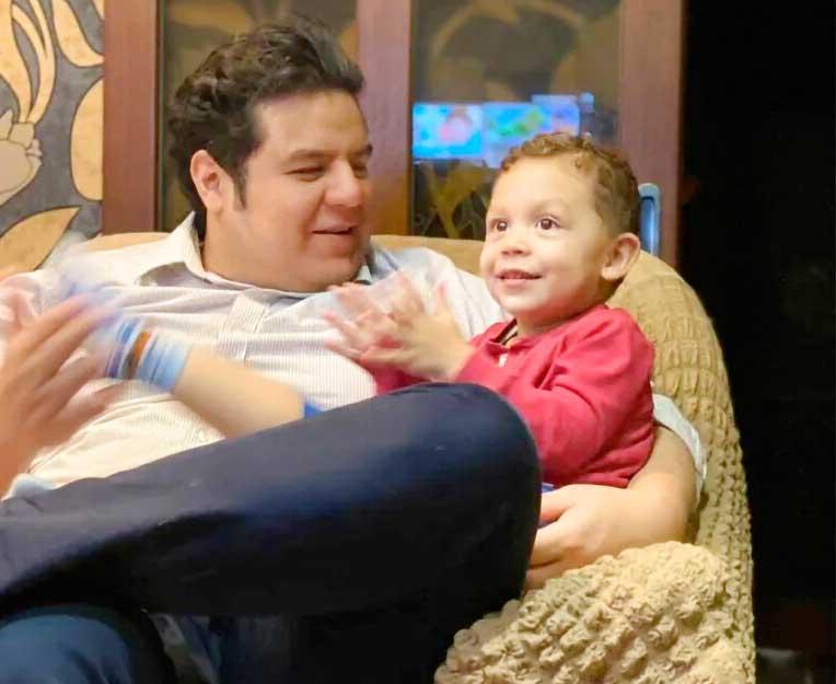 Angel Quintana and his son Cesar 