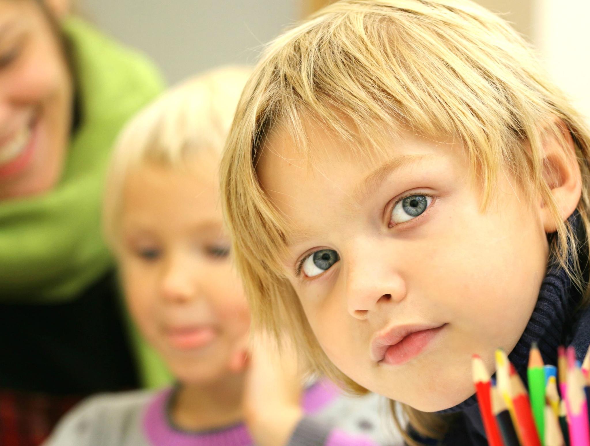 Boy in classroom