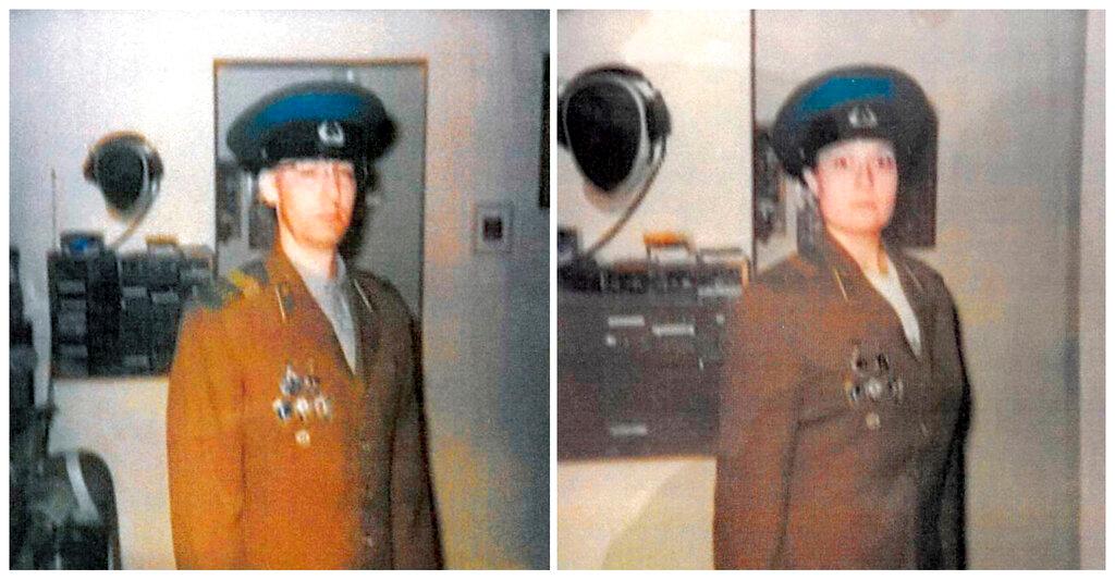 Walter Glenn Primose and his wife Gwynn Darle Morrison, purportedly in Russian KGB uniforms