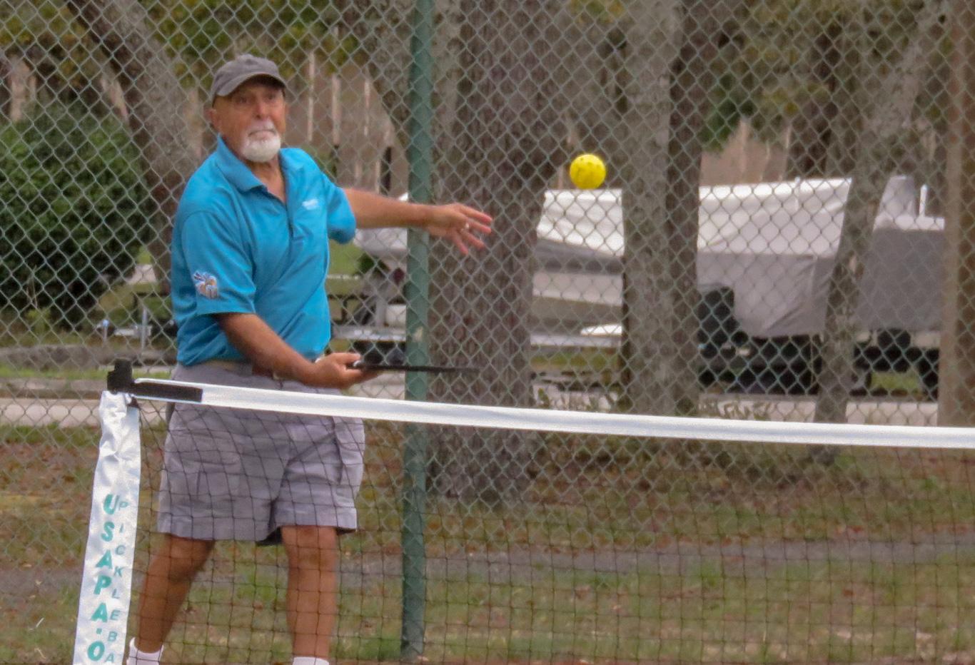 Abe Awabdy playing tennis