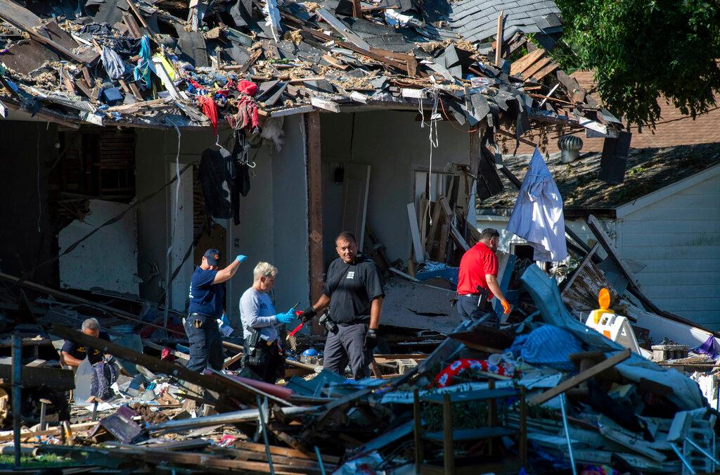 The explosion damaged 39 homes