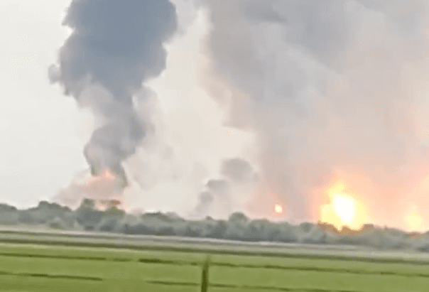Explosions in Russian-Occupied Ukraine