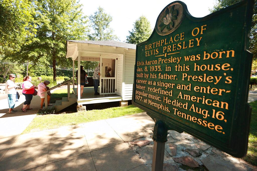 Elvis fans tour the Elvis Presley Birthplace in Tupelo, Miss.