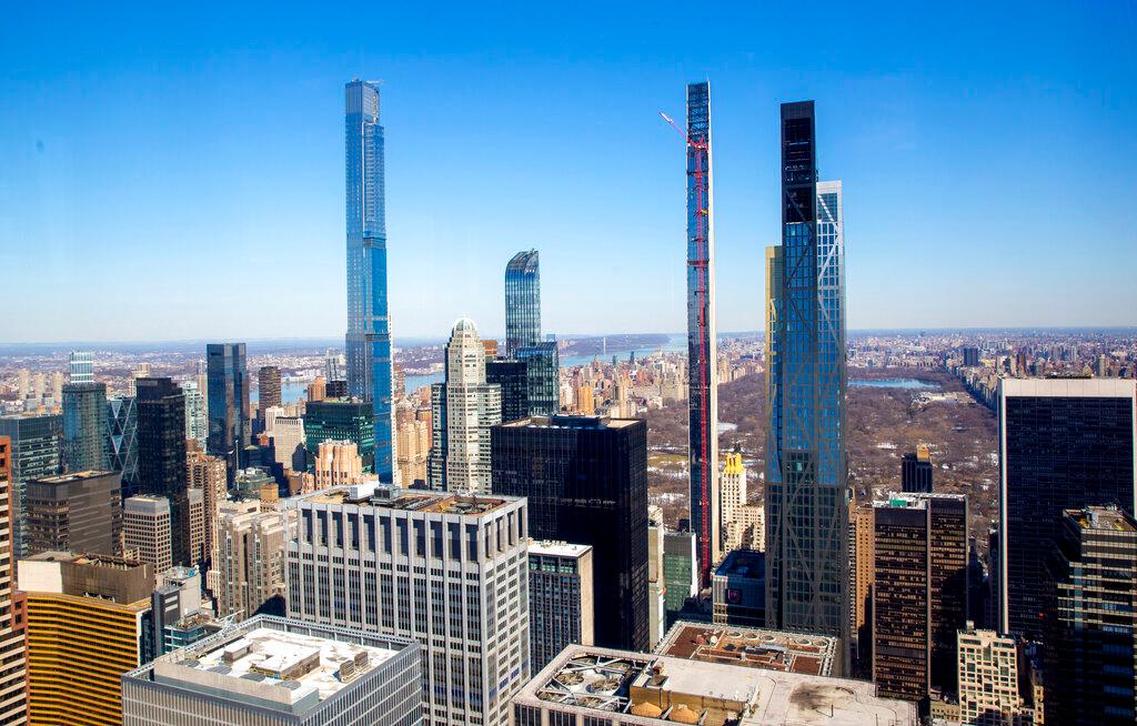 The 84-story residential Steinway Tower