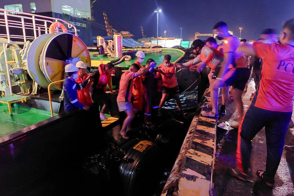 Image showing rescue attend of passengers