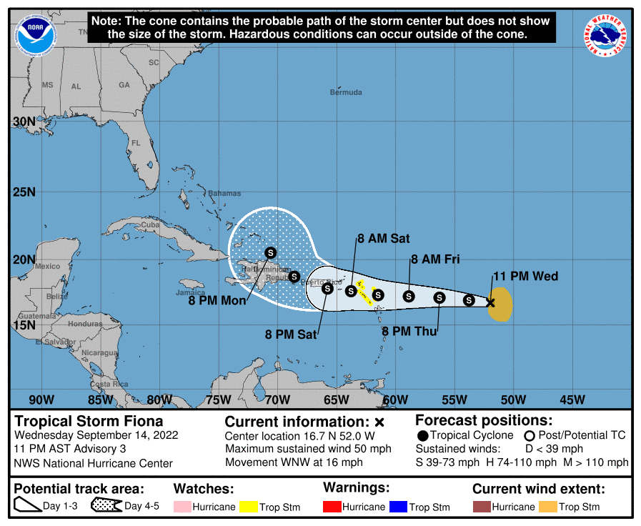 Tropical Storm Fiona
