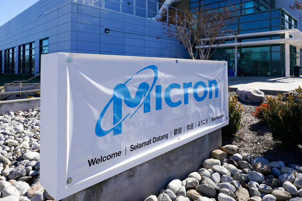Image of company logo in front of company.