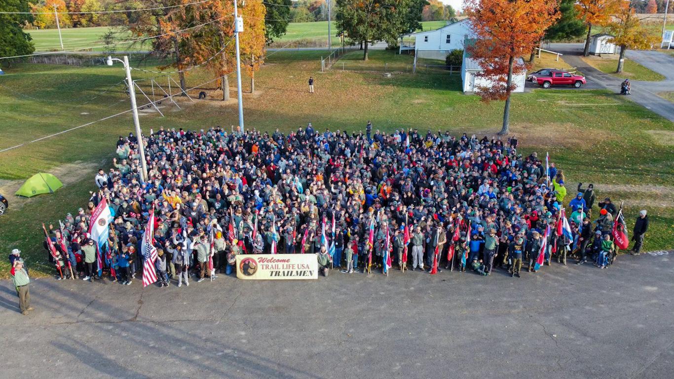 Trail Life’s Daniel Boone Base Camp saw 1,350 fathers, sons, and mentors from seven different states gather and pitch tents together for a weekend 