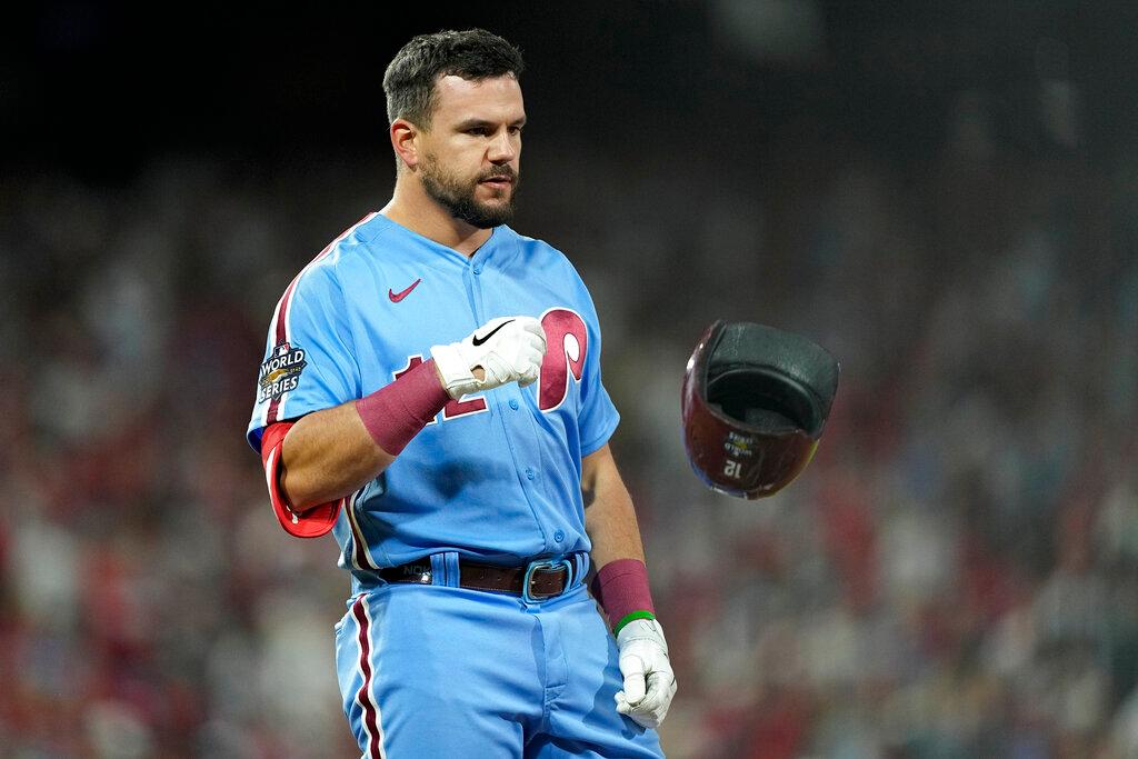 Image of ball player throwing helmet after striking out 