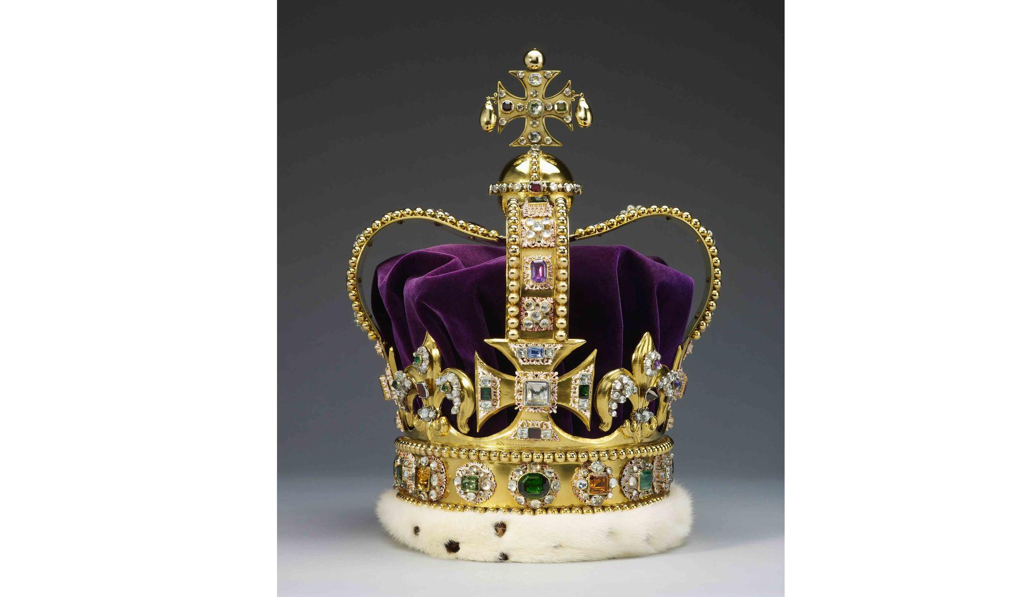 In this photo provided by the Royal Collection Trust/© His Majesty King Charles III 2022 on Saturday, Dec 3, 2022 a photo of the St Edward's Crown which will be worn by King Charles III on his Coronation on May 6, 2023. 