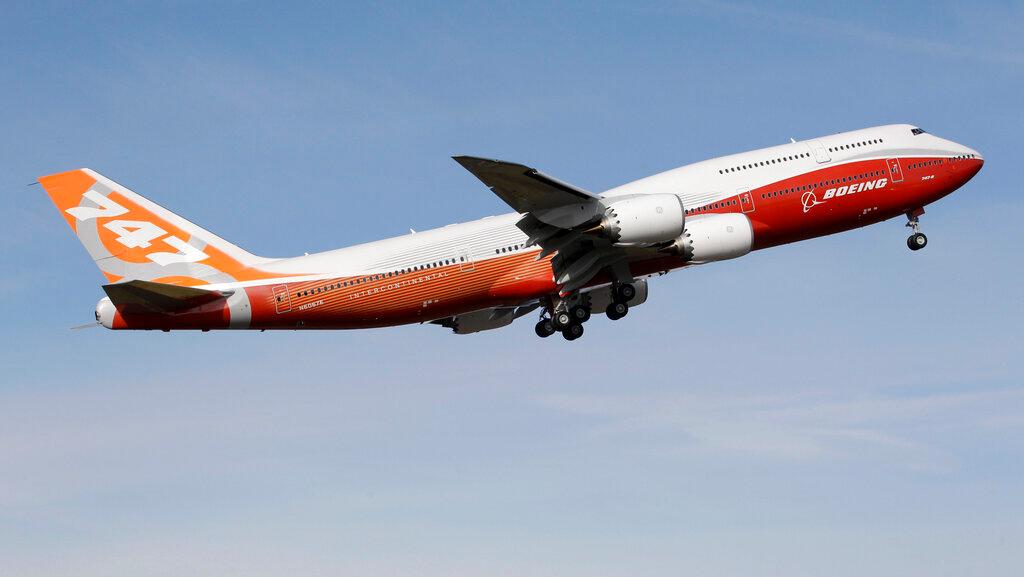 A Boeing 747-8