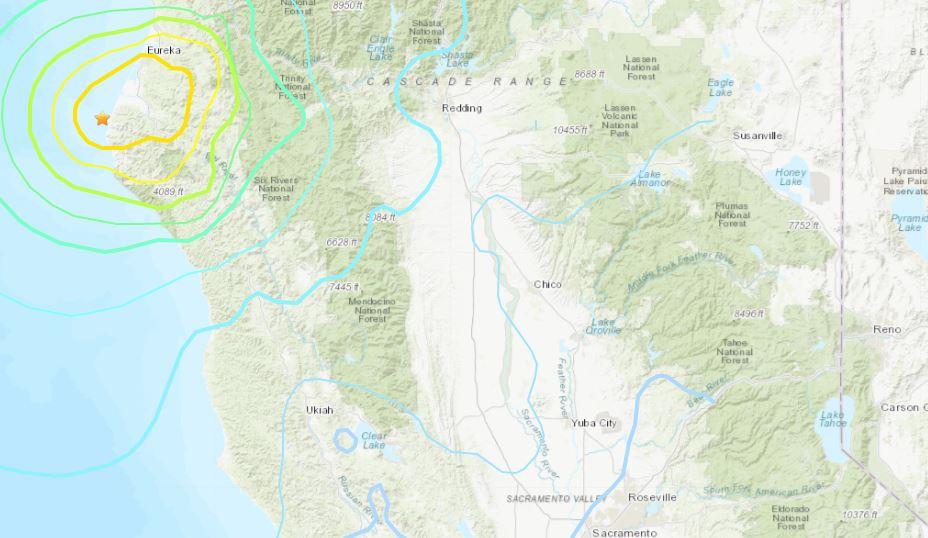 Ferndale Earthquake Location