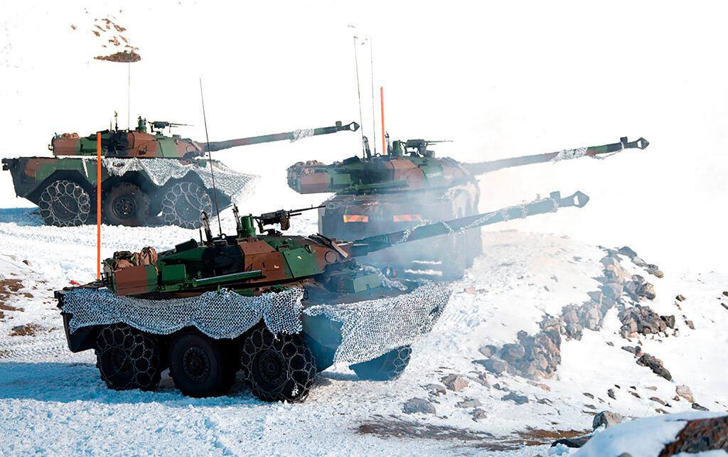 French AMX-10 RC tanks