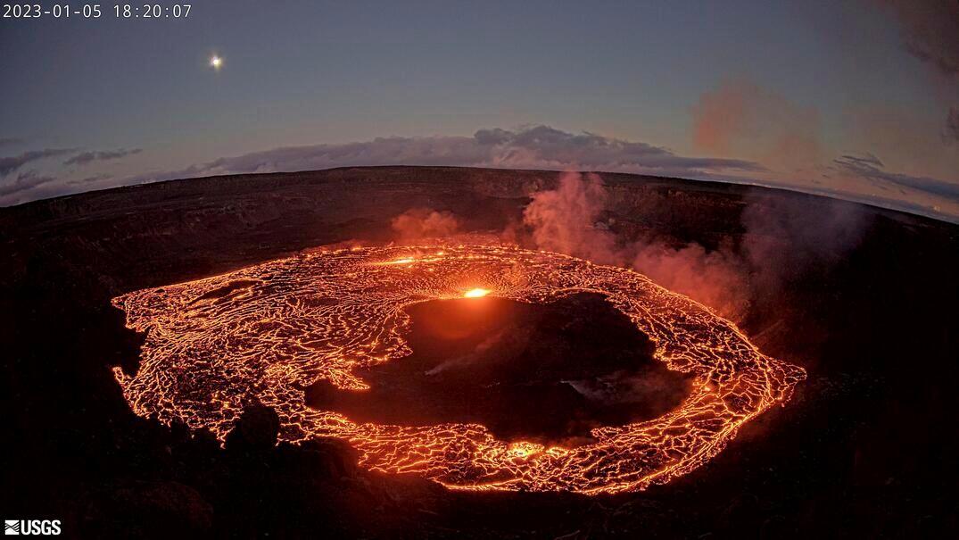 Volcano Magma Summit Crater Kilauea Hawaii