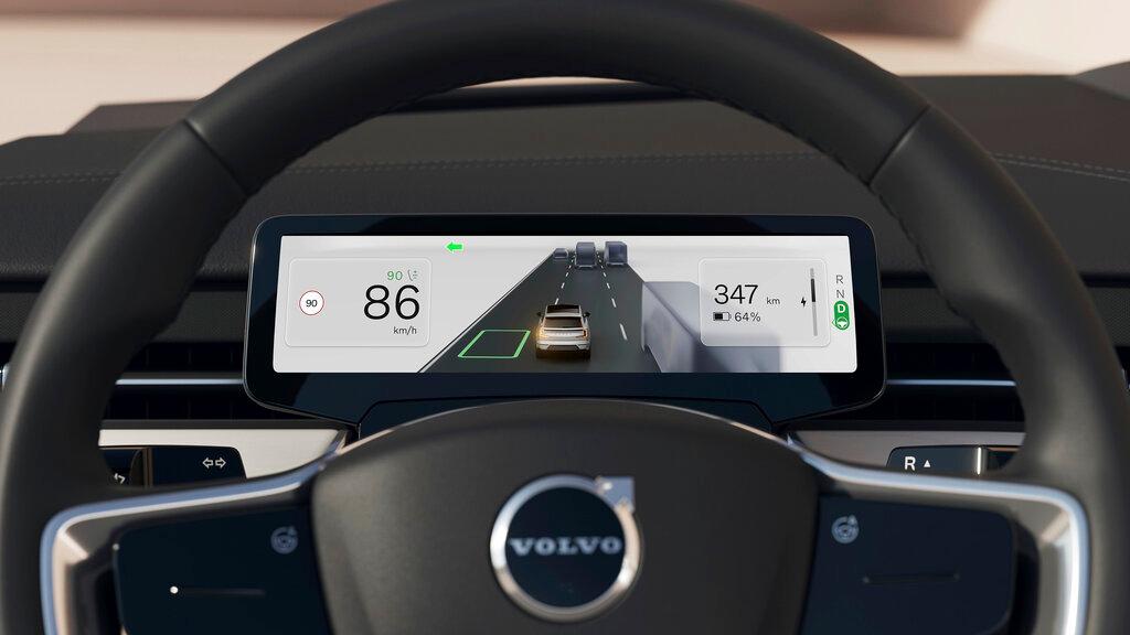 Interior of the new Volvo EX90