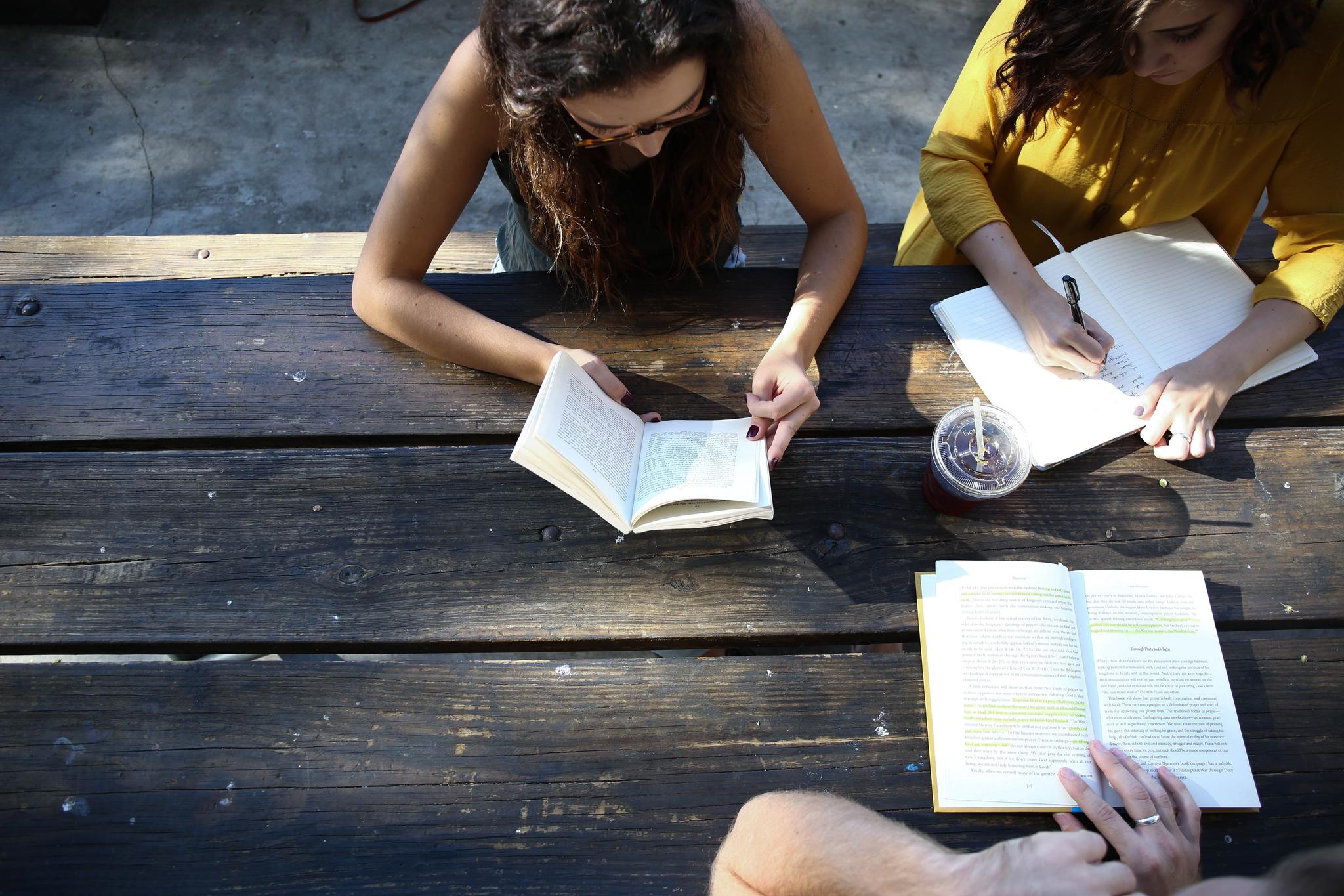 people writing