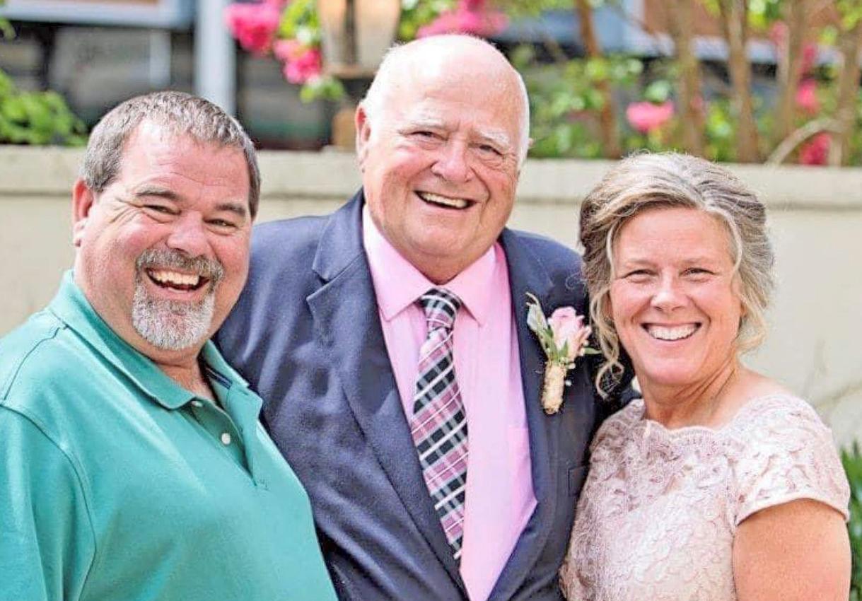 Hody Childress (center), daughter Tania (r), son Doug (l)