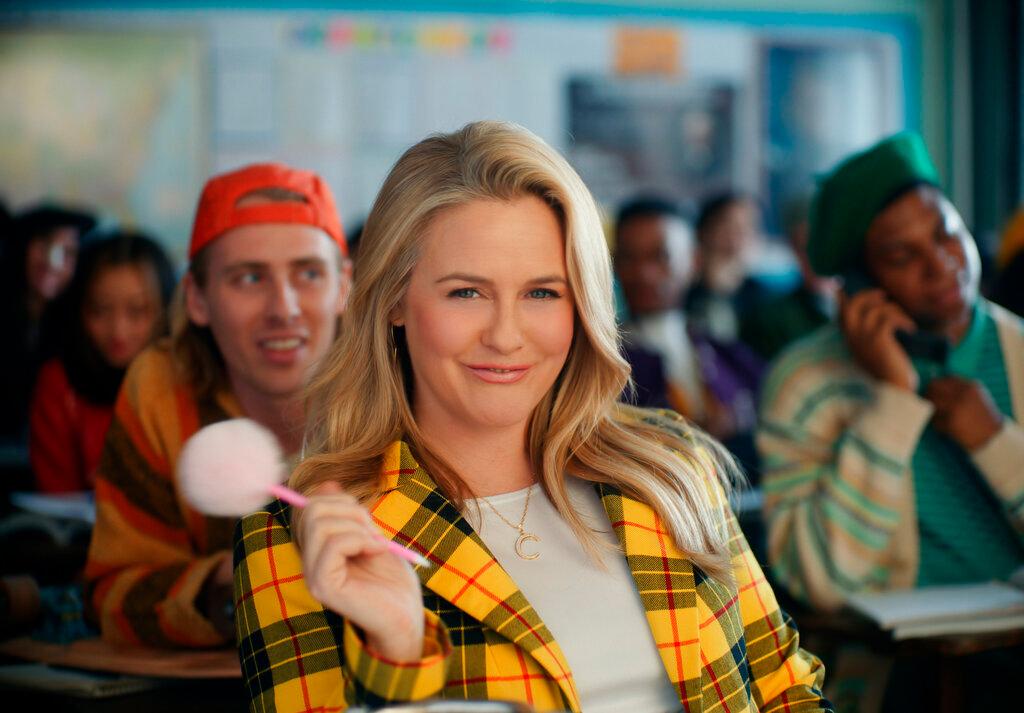 Alicia Silverstone in a scene from Rakuten Rewards 2023 Super Bowl NFL football spot